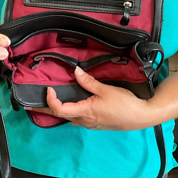 Black Leather Crossbody Bag - Picture 3 of 6